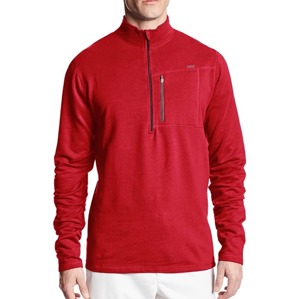 tasc performance men's explorer fleece 1/4-zip jacket size xxl